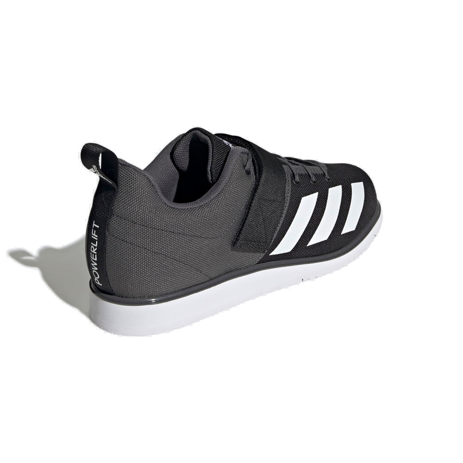 Adidas Powerlift 4 painonnostokengät Musta/Harmaa kuvattu takaa