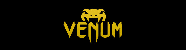 Venum logo musta käärme valkoisella taustalla. 
