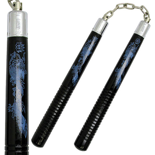 Pro Series Blue Dragon Nunchakus