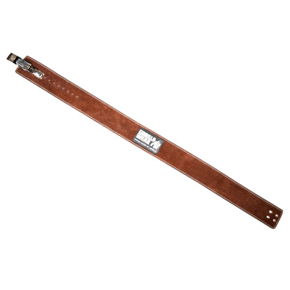 Gorilla Wear 4" Leather Lever Belt - Ruskea