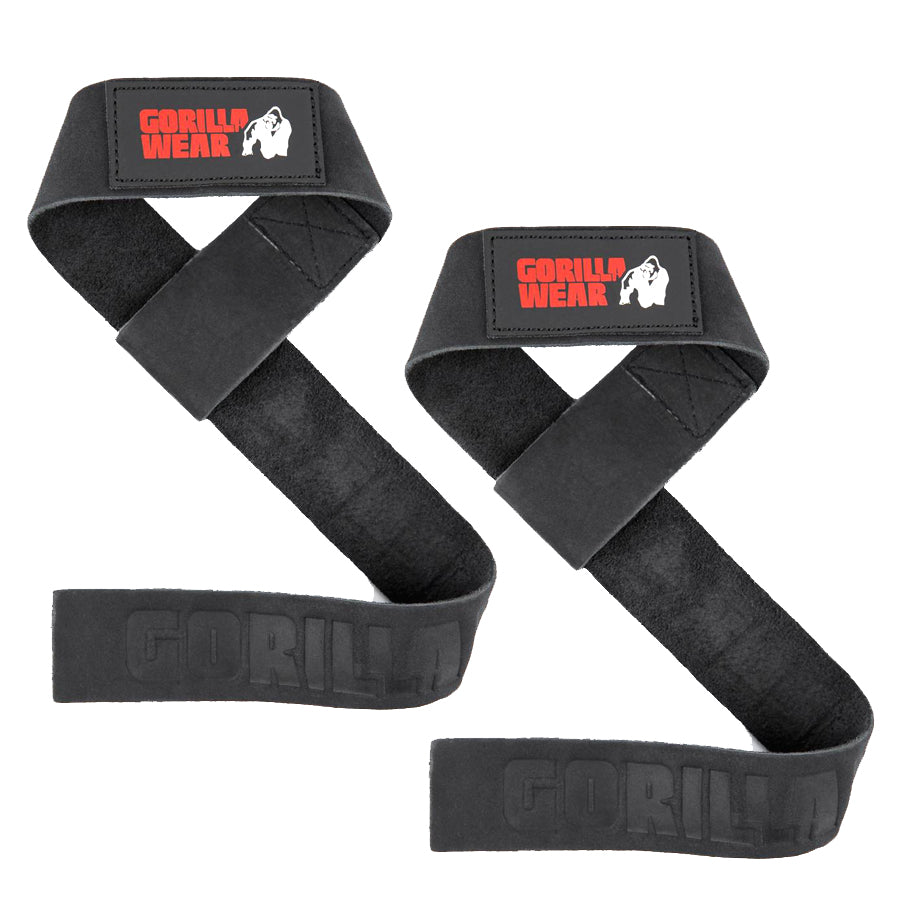 Gorilla Wear Leather Lifting Straps - Nahkaiset Nostohihnat