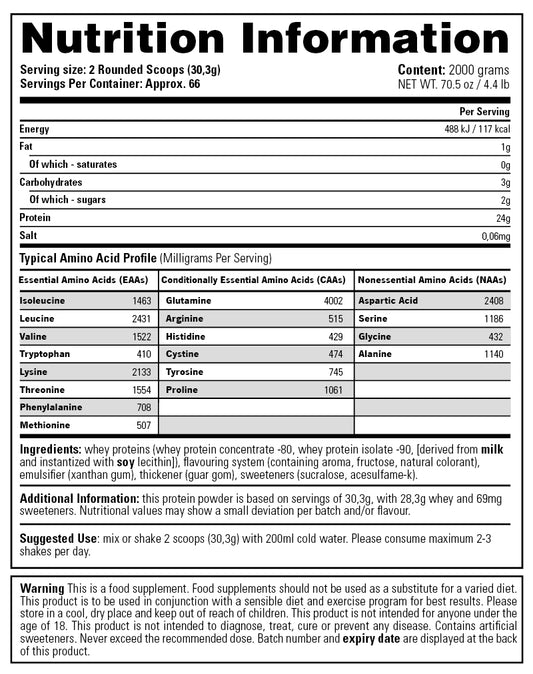 STACKER2 100% WHEY -Proteiini COOKIE & CREAM 2KG