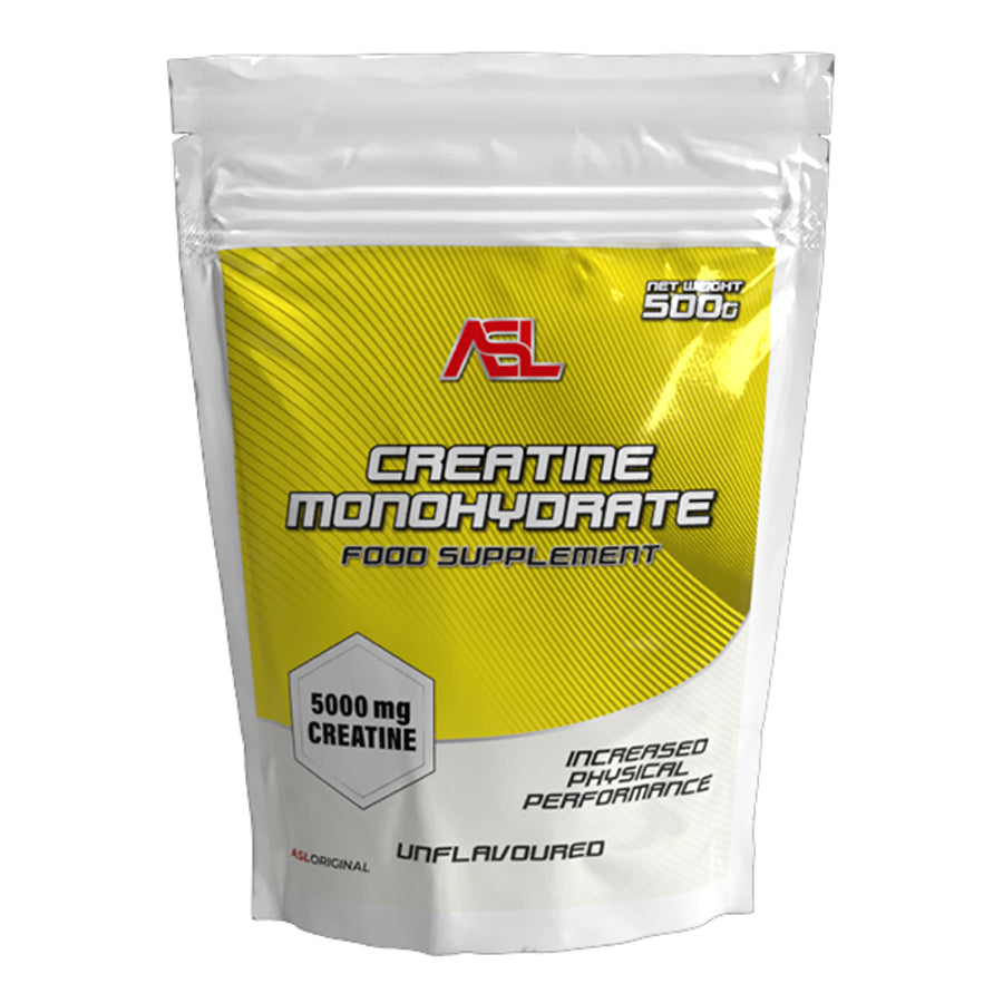 All Sports Labs CREATINE MONOHYDRATE  Ravintolisä. Tehokas ja puhdas kreatiinimonohydraatti, joka tukee lihasvoimaa, kestävyyttä ja palautumista. Kuvassa pakkaus. pt-combat.fi