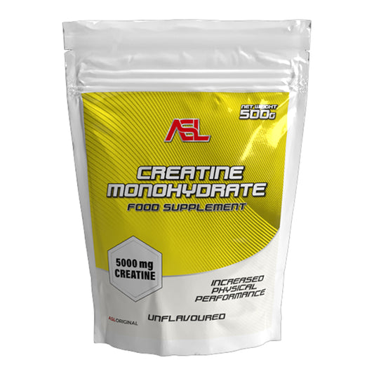 All Sports Labs CREATINE MONOHYDRATE  Ravintolisä. Tehokas ja puhdas kreatiinimonohydraatti, joka tukee lihasvoimaa, kestävyyttä ja palautumista. Kuvassa pakkaus. pt-combat.fi