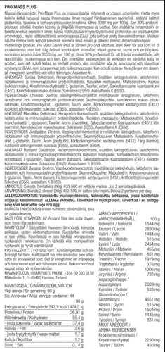 ASL Pro Mass Plus Massanlisääjä 1KG Banaani