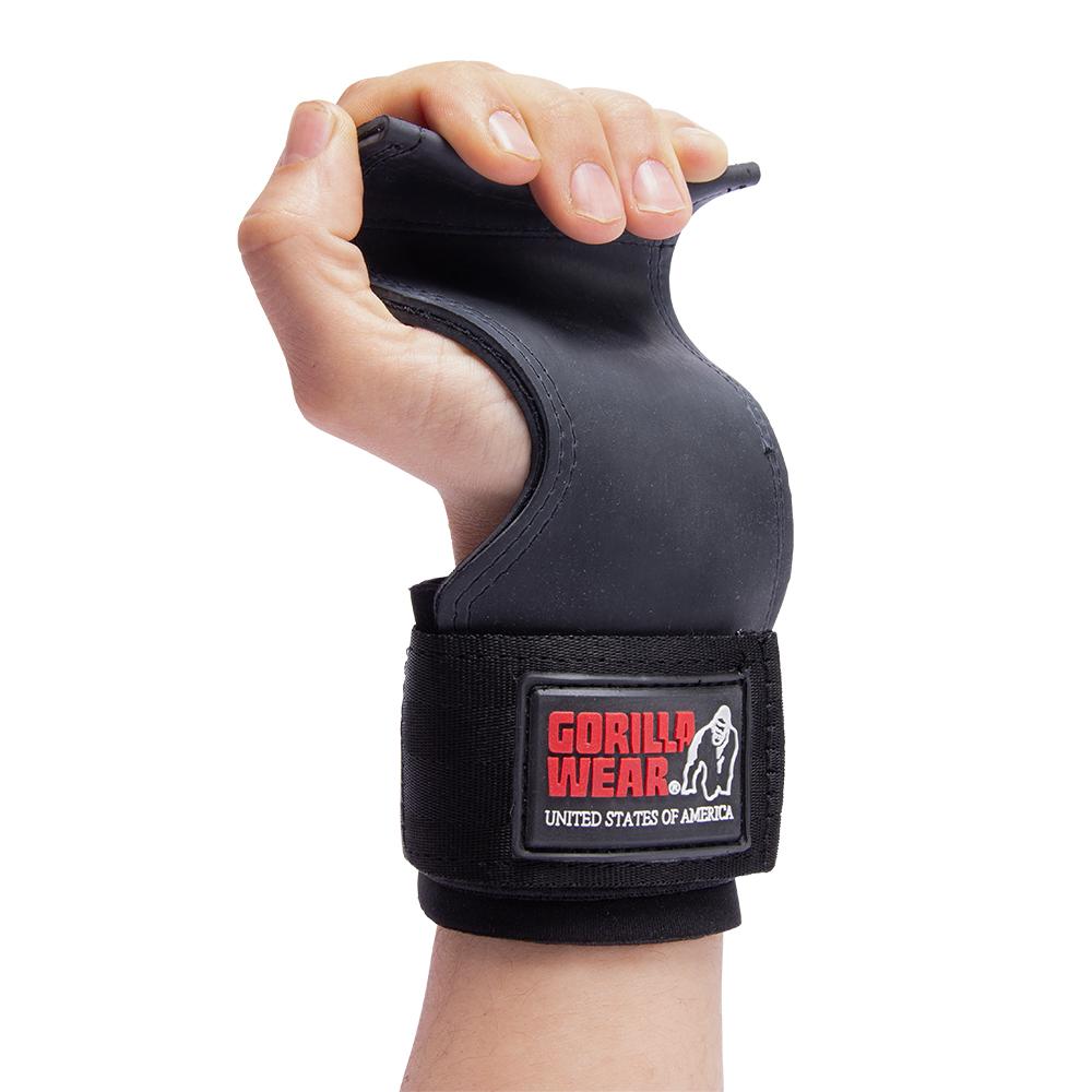 GORILLA WEAR Lifting Grips PUNAINEN