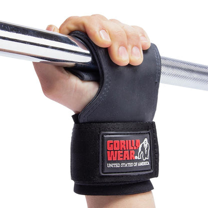 GORILLA WEAR Lifting Grips PUNAINEN
