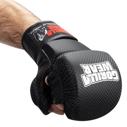 GORILLA WEAR ELY MMA Hanskat - MUSTA