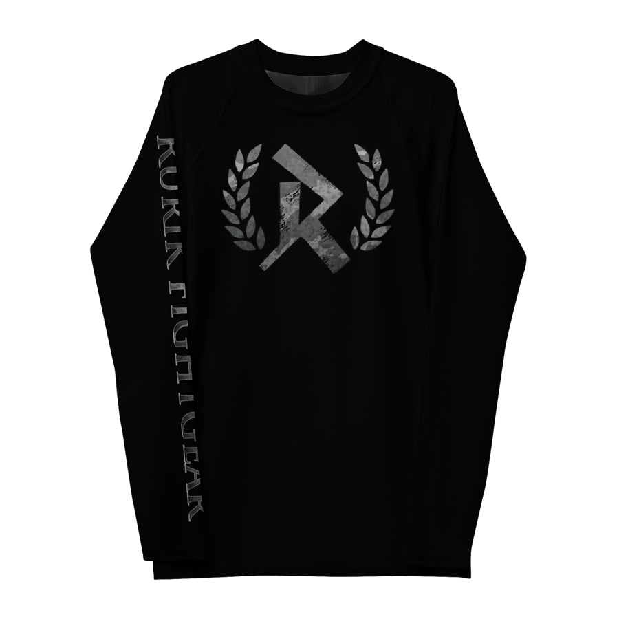Rurik FG  Rashguard "Urban Camo" Musta Pitkähihainen nogi bjj 